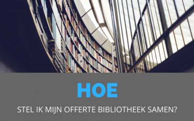 Hoe stel ik mijn offerte bibliotheek samen? #009